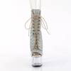 Pleaser - ADORE1021CRS Bottes de plateforme, Pole dance chaussures - Couleur argent/Transparent Product image